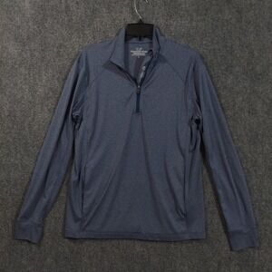 Vineyard Vines Pullover Mens Small Blue Performance‎ Quarter Zip Long Sleeve